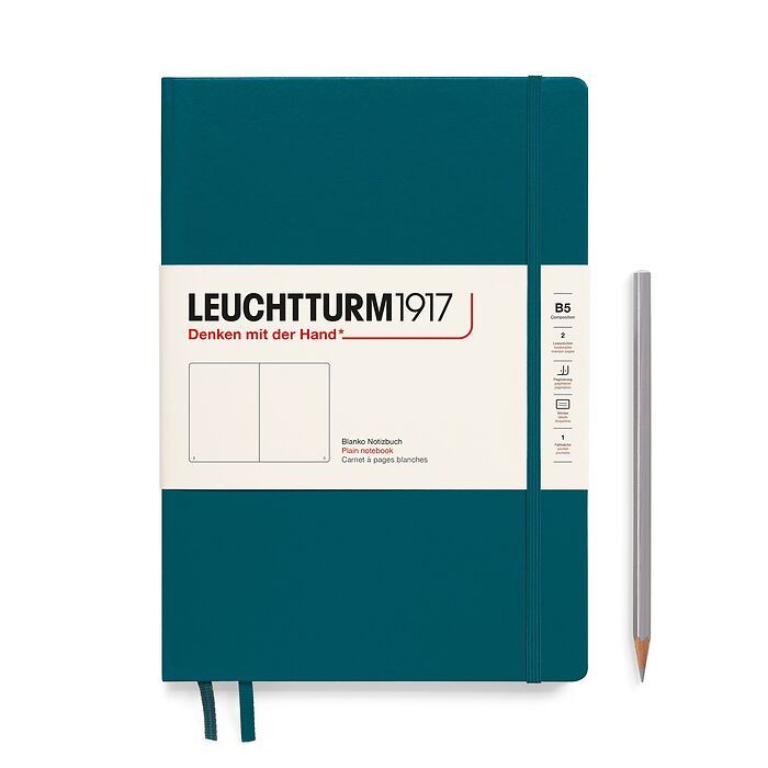 lEUCHTTURM1917 Notebook Plain Hardcover B5 Pacific Green